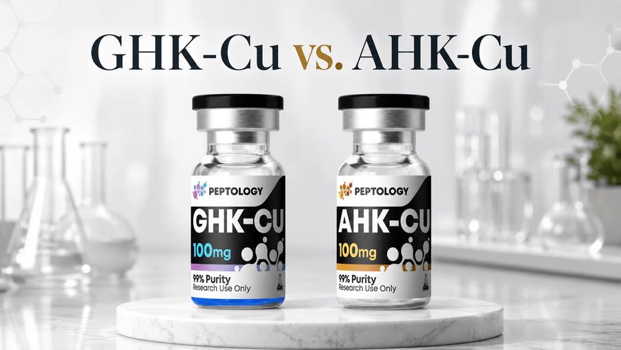 GHK-Cu vs. AHK-Cu: jaký je rozdíl mezi dvěma měděnými tripeptidy