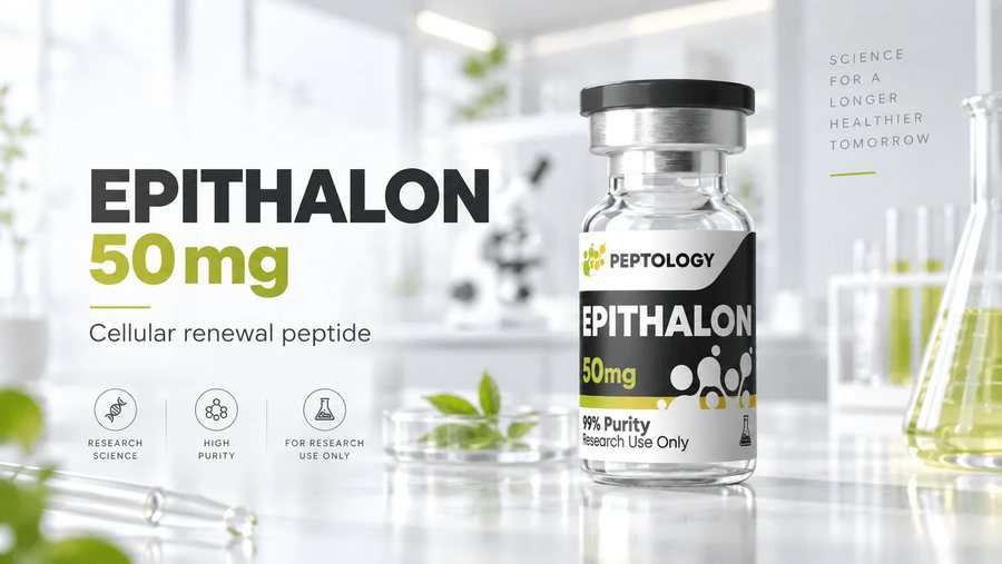 Epithalon 50 mg – Buněčná obnova, aktivace telomerázy a regulace biologických hodin