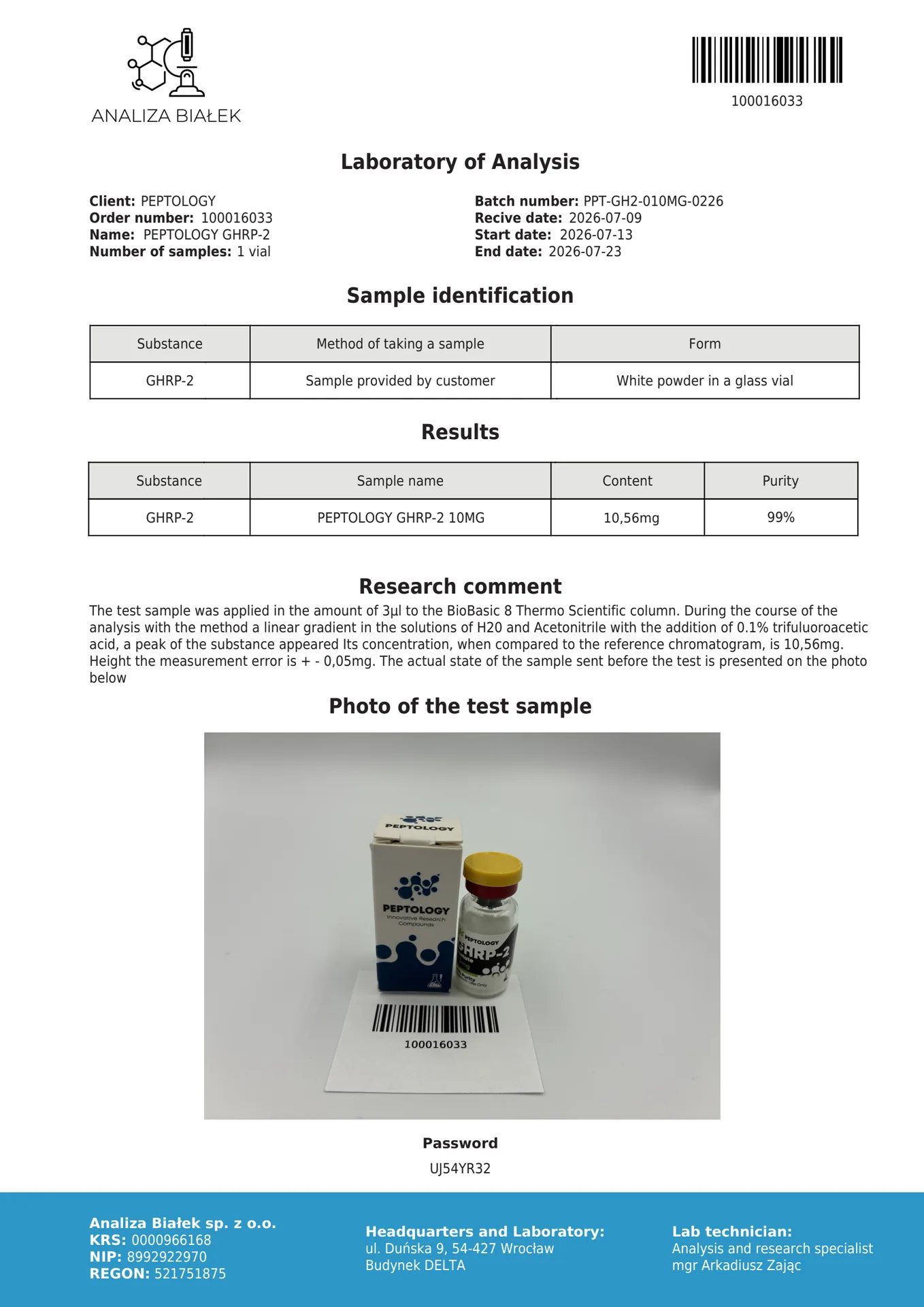 GHRP-2 10 mg – Ghrelinový mimetik (agonista GHS-R1a) pro pulzní sekreci GH – obrázek 2