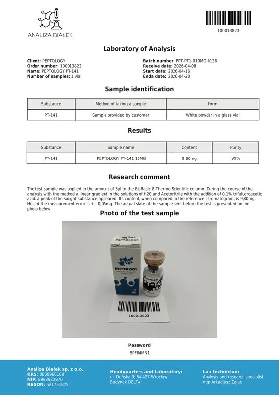 PT-141 (Bremelanotid) 10 mg – melanokortinový agonista – obrázek 2